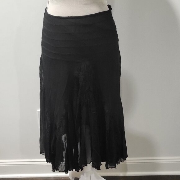 Gracia Fashion Vintage 100% Silk Skirt with silk lining, size zip Size Sm to Med - Picture 1 of 7